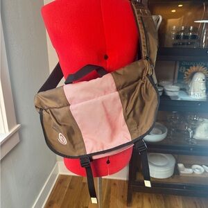 Timbuk2 Classic Messenger Bag Brown Pink Two-Tone Crossbody Commuter Laptop